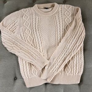 J Crew New York Fisherman Knit Sweater M